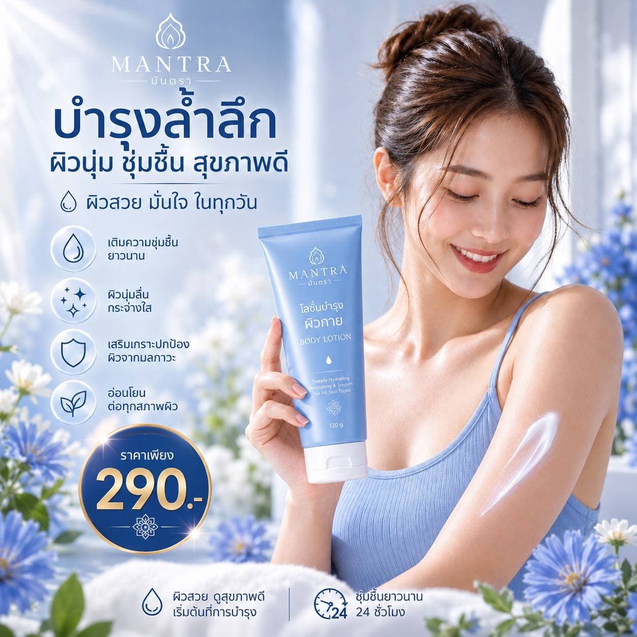 หัวข้อ ผิวนุ่มชุ่มชื้น ดูสุขภาพดีทุกวัน