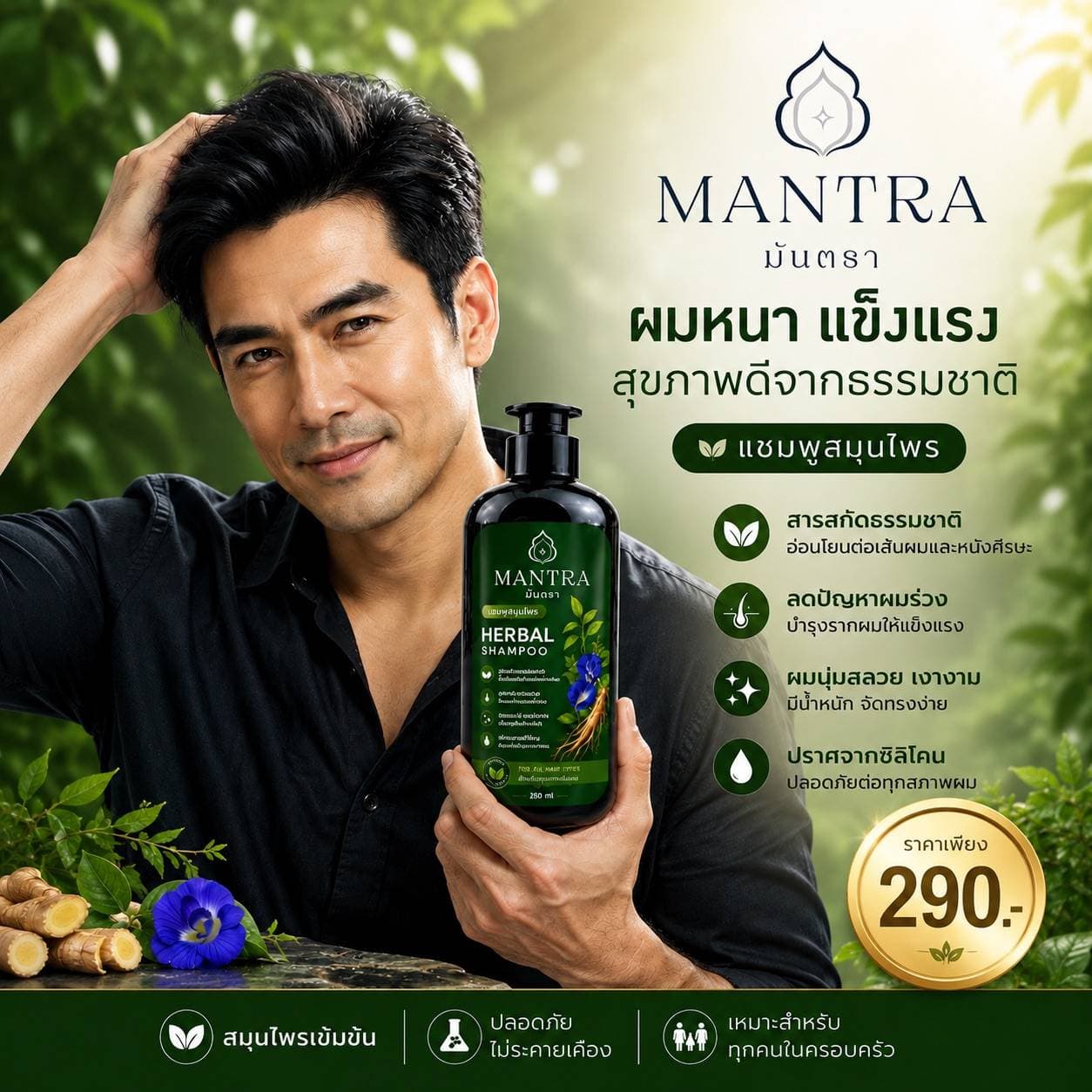 ผมดูสุขภาพดี เริ่มต้นจากการดูแลที่อ่อนโยน